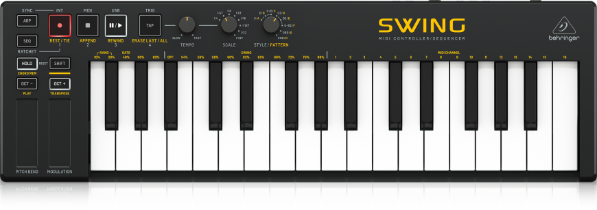 MIDI-клавіатура BEHRINGER SWING 87752 фото