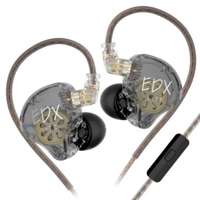 Внутрішньоканальні навушники KZ Audio EDX Lite MIC GRAY 87625 фото
