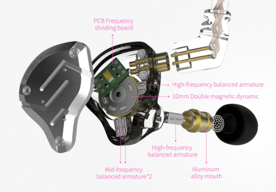 Вакуумные наушники KZ Audio ZS10 PRO BLACK NO MIC 86114 фото