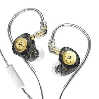 Вакуумні навушники KZ Audio EDX PRO BLACK MIC  86104 фото