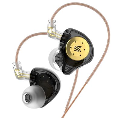 Вакуумні навушники KZ Audio EDX PRO BLACK MIC  86104 фото