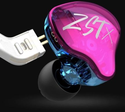 Вакуумные наушники KZ Audio ZST X PURPLE NO MIC 86090 фото