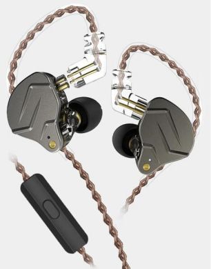 Вакуумні навушники KZ Audio ZSN PRO GREY MIC 86094 фото