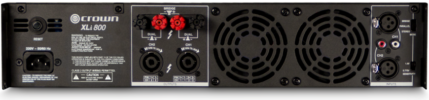 Підсилювач потужності Crown Audio XLi800 NXLI800-34-EU фото