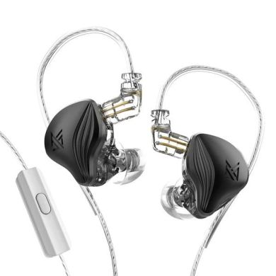 Вакуумні навушники KZ Audio ZEX BLACK MIC 86106 фото