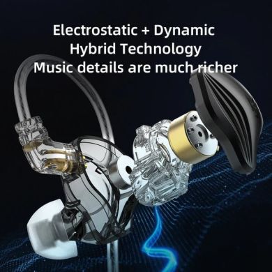 Вакуумні навушники KZ Audio ZEX BLACK MIC 86106 фото