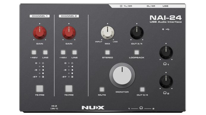 Аудіоінтерфейс NUX NAI-24 88500 фото
