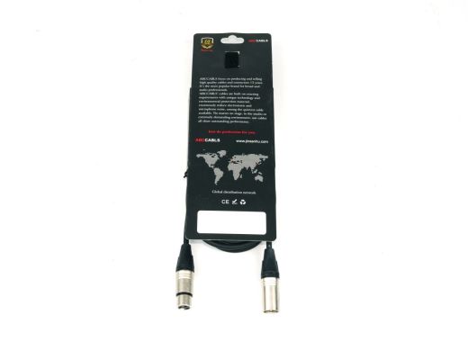 Микрофонный кабель ABCCABLS MA008L1 XLR-XLR 1m MA008L1 фото